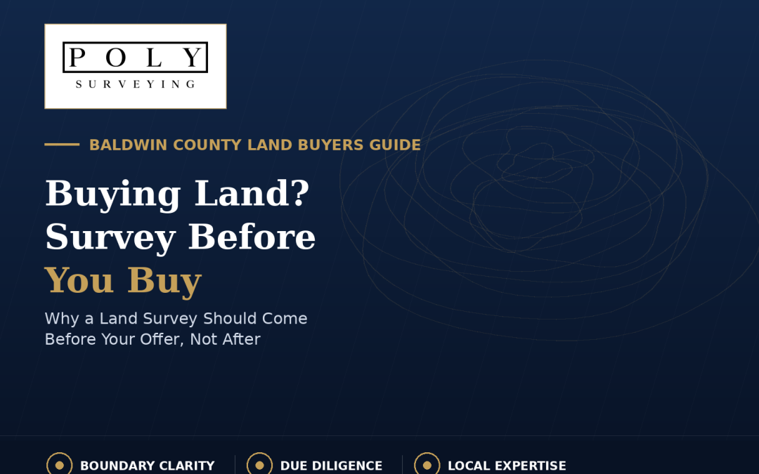 Buying Land in Baldwin County? Here’s Why a Survey Should Come Before Your Offer, Not After